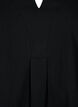 FLASH - Cotton blouse with half-length sleeves, Black, Packshot image number 2