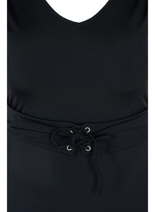 Swimsuit with drawstring details, Black, Packshot image number 2