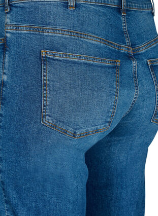 Gemma jeans with high waist and regular fit, Blue denim, Packshot image number 3