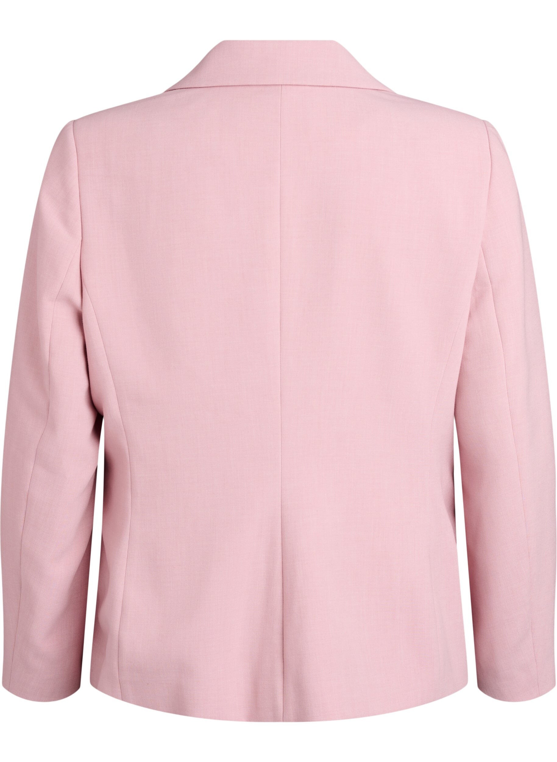 Zizzifashion Classic blazer with single button closure and pockets, Rose, Packshot image number 1