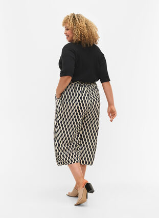 Culotte trousers with print, Oval AOP, Model image number 1