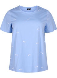 Organic cotton T-shirt with bows, Serenity W. Bow Emb., Packshot