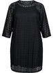 Lace dress with 3/4 sleeves, Black, Packshot image number 0