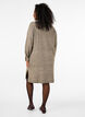 Knitted dress with slits, Walnut Mel., Model image number 1