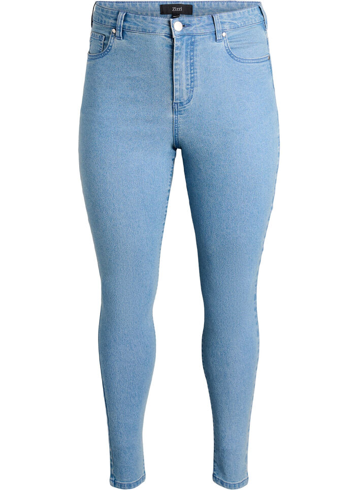 Amy high-waisted super slim fit jeans, Light Blue, Packshot image number 0