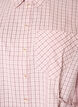 Loose checked shirt with a tie-belt, Rose, Packshot image number 2