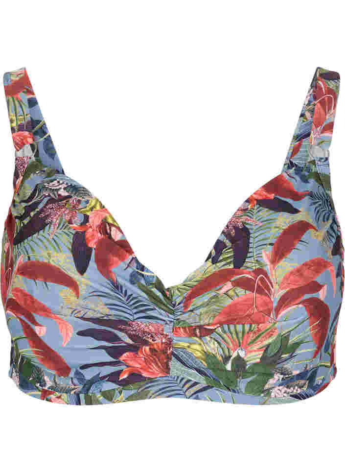 Printed bikini top with underwire, Citadel AOP, Packshot image number 0