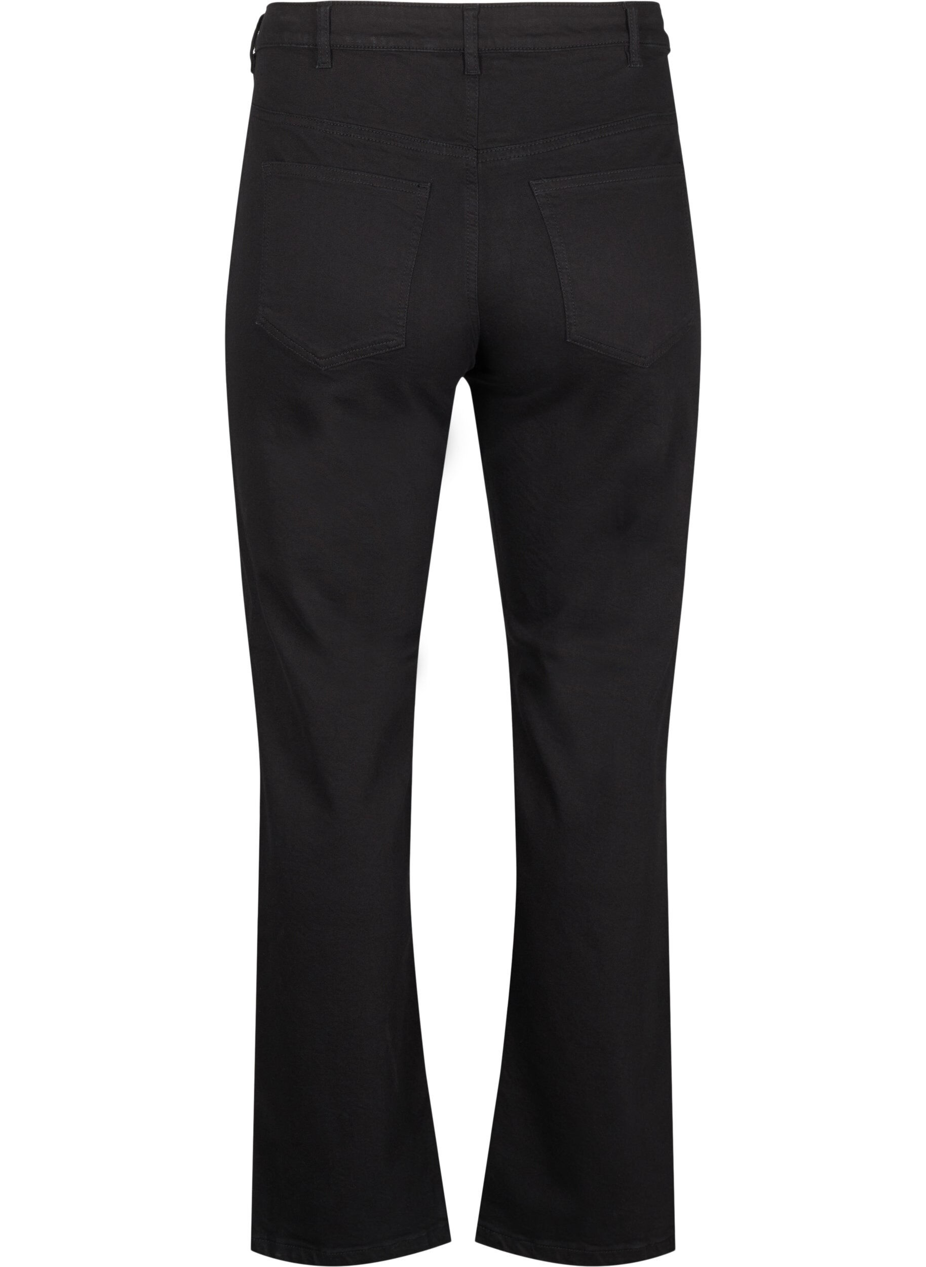 Zizzifashion High-waisted Gemma jeans with regular fit, Black, Packshot image number 1
