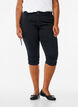 Slim fit capri jeans with pockets, Black, Model image number 1