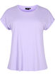 Short-sleeved cotton blend t-shirt, Purple, Packshot image number 0