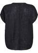 Loose blouse with cap sleeves, Black, Packshot image number 1
