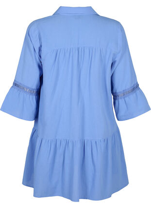 Organic cotton tunic with feminine details, Marina, Packshot image number 1