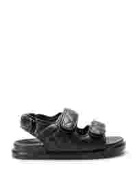 Wide fit leather sandal