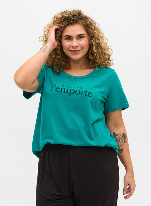 Short-sleeved t-shirt with print