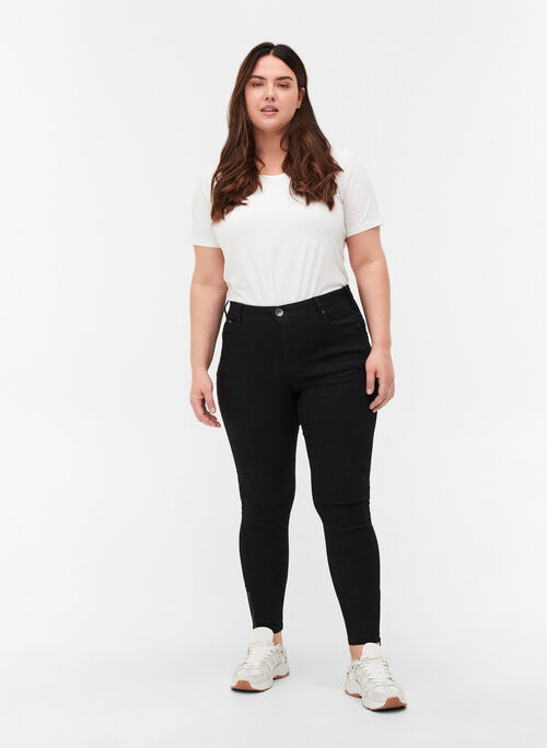 Cropped Amy jeans with a zip
