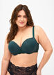 Moulded bra with mesh, Green, Model image number 0