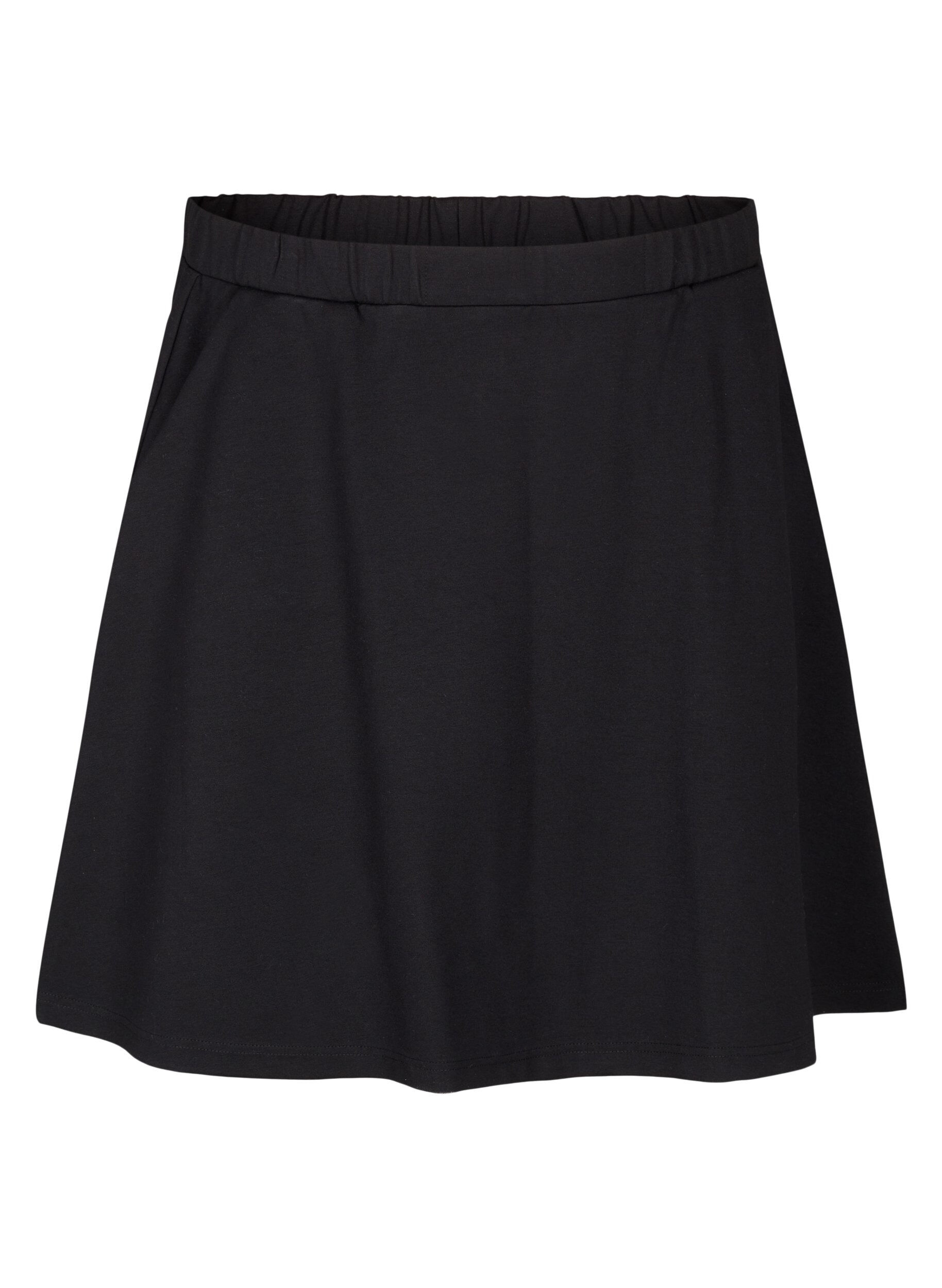 ZizzifashionSkater skirt in viscose, Black, Packshot image number 0