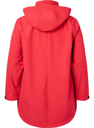 	 Softshell jacket with detachable hood, Poppy Red, Packshot image number 1