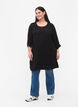 Viscose tunic with 3/4 sleeves, Black, Model image number 1