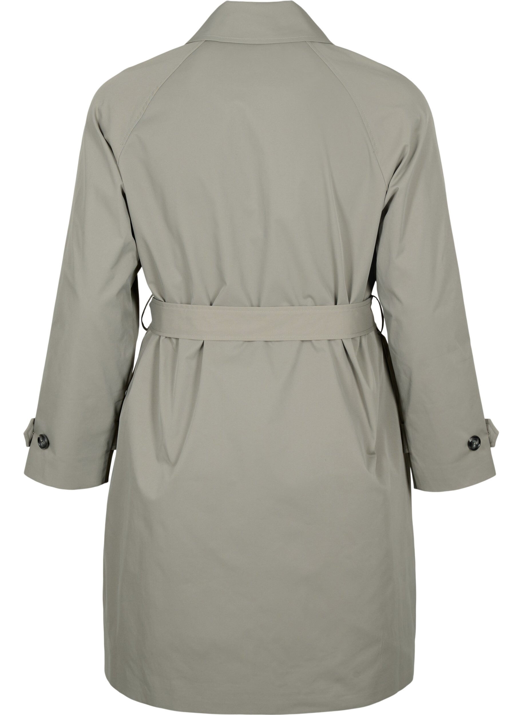 Zizzifashion Trench coat with pockets and belt, Sea Spray, Packshot image number 1