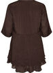 A-line dress with layered ruffles, Brown, Packshot image number 1