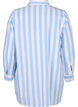 Long shirt in linen and cotton, Blue White Stripe, Packshot image number 1