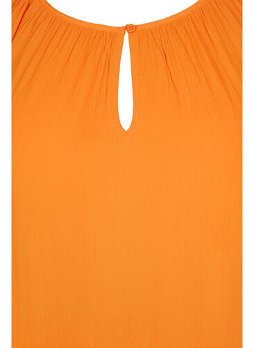 Viscose tunic with 3/4 sleeves, Orange Peel, Packshot image number 2