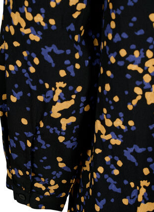 FLASH - Dotted tunic with long sleeves, Black Splash AOP, Packshot image number 4