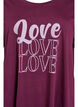 Short-sleeved nightgown in organic cotton, Dark Bordeaux, Packshot image number 2