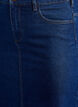 FLASH - Midi denim skirt with a front slit, Blue, Packshot image number 2