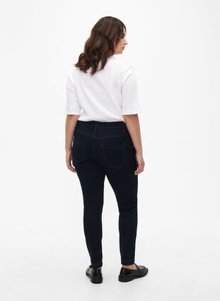 Viona regular waist jeans, Unwashed, Model image number 1