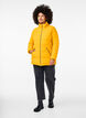 Short puffer jacket with pockets, Yellow, Model image number 1