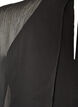 Knee-length chiffon dress with sheer cape, Black, Packshot image number 3