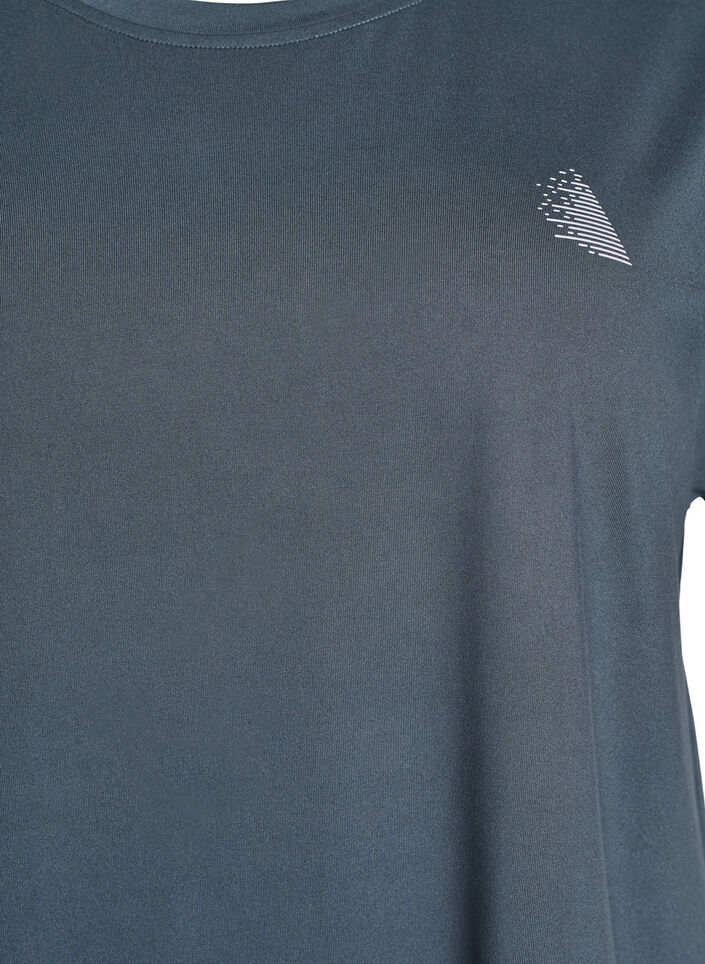 Solid-coloured training T-shirt, Green, Packshot image number 2