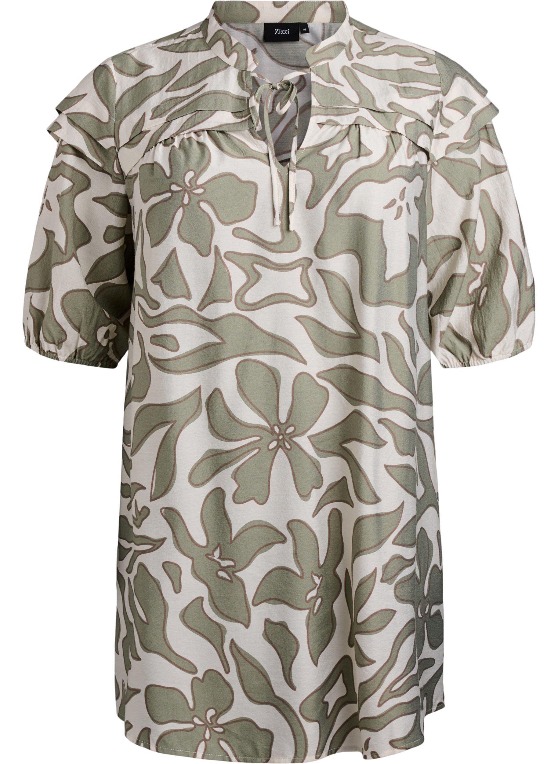 Viscose tunic with print