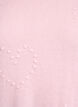 Loose knit blouse with heart pattern, Pink, Packshot image number 2