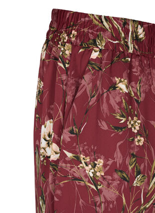 Pyjamas pants with floral print, Cabernet Flower Pr., Packshot image number 2