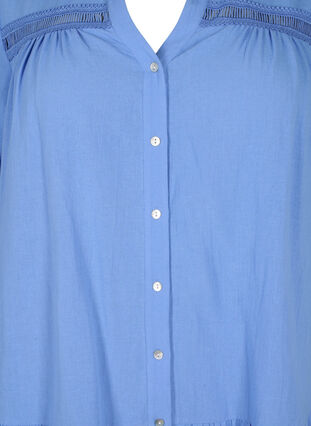 Organic cotton tunic with feminine details, Marina, Packshot image number 2