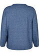 Knitted blouse with a round neck and center seam, Bering Sea Mel., Packshot image number 1