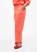 Loose pants in linen-cotton blend, Living Coral, Model image number 2