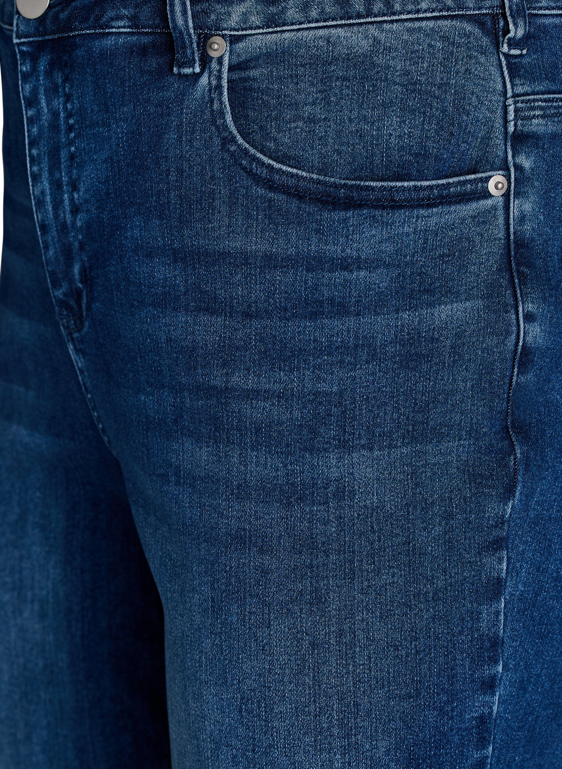 Zizzifashion High-waisted bootcut jeans, Blue, Packshot image number 2