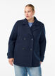 Short coat with double-breasted button closure, Blue, Model image number 0