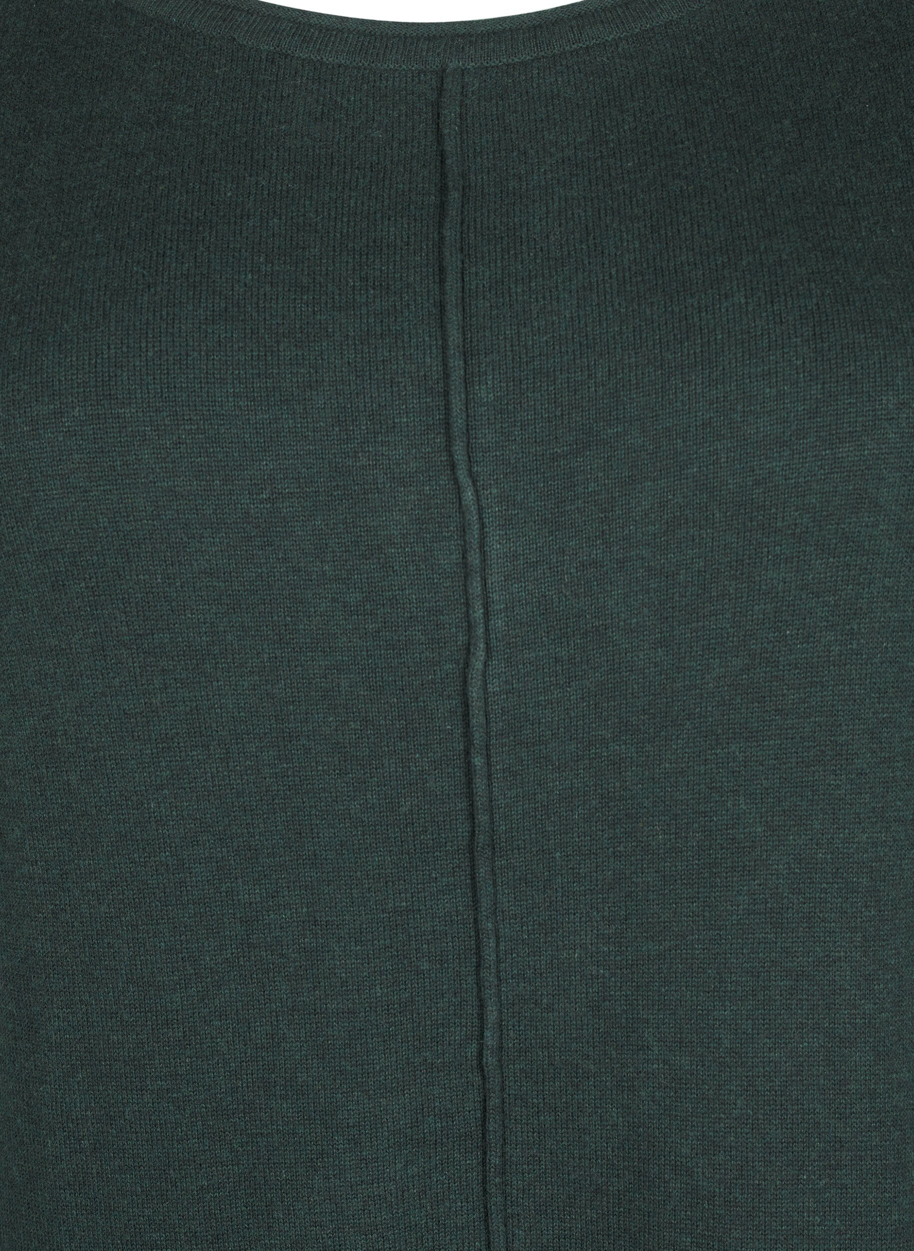 ZizzifashionKnitted dress in cotton-viscose blend, Green, Packshot image number 2