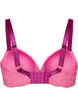Bra with lace and moulded cups, Pink, Packshot image number 1