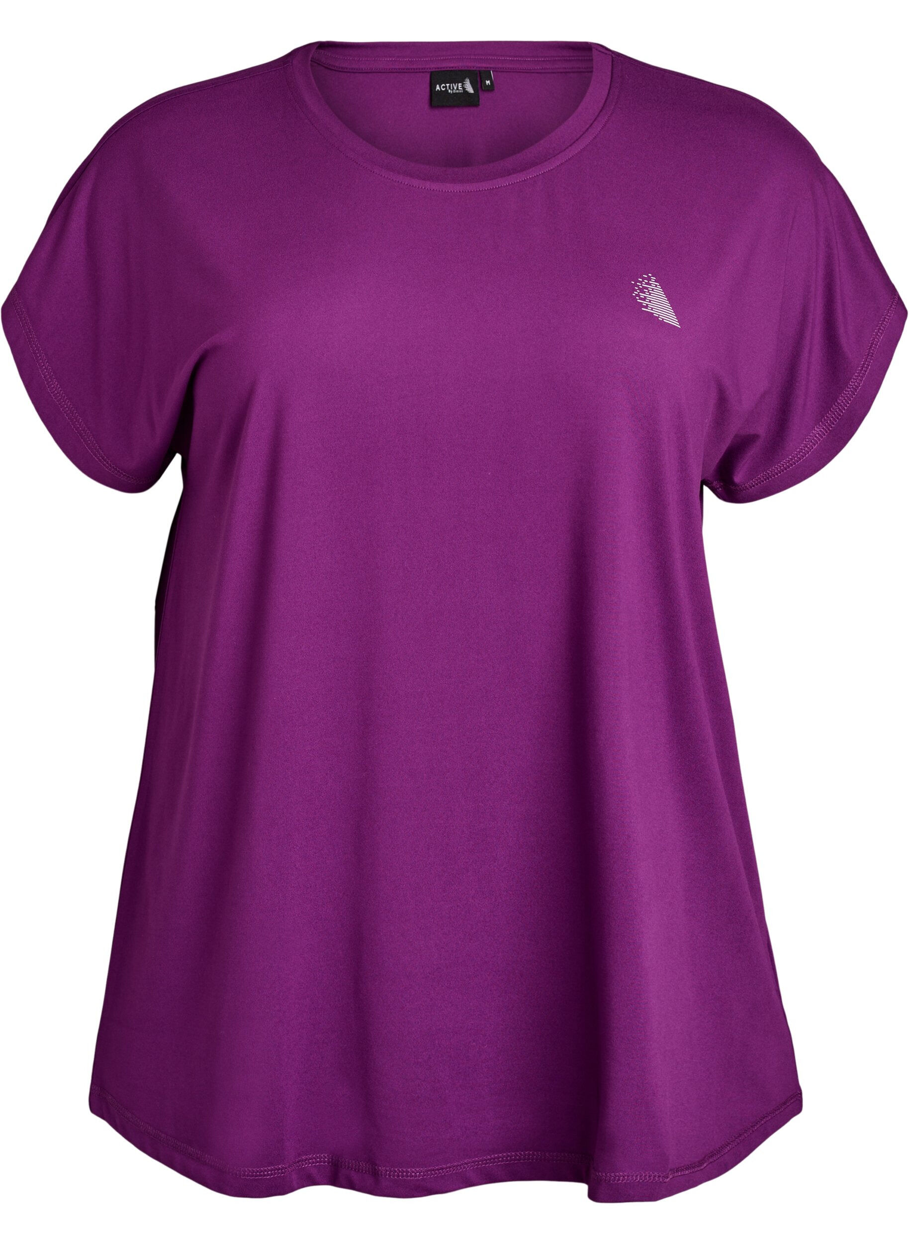 ZizzifashionSolid-coloured training T-shirt, Purple, Packshot image number 0