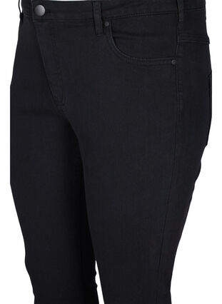 Extra slim Sanna jeans with regular waist, Black, Packshot image number 2