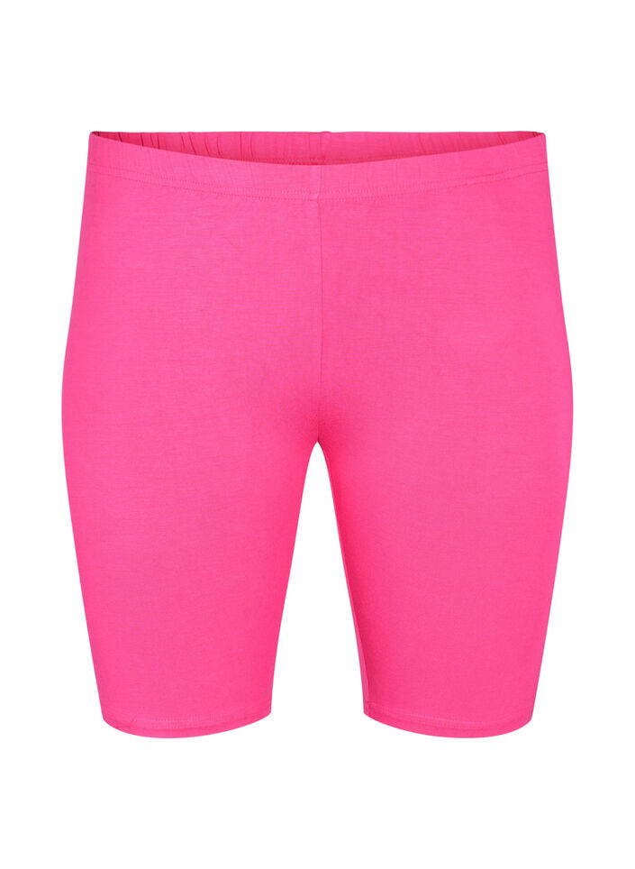 Plain-coloured basic bike shorts, Pink, Packshot image number 0