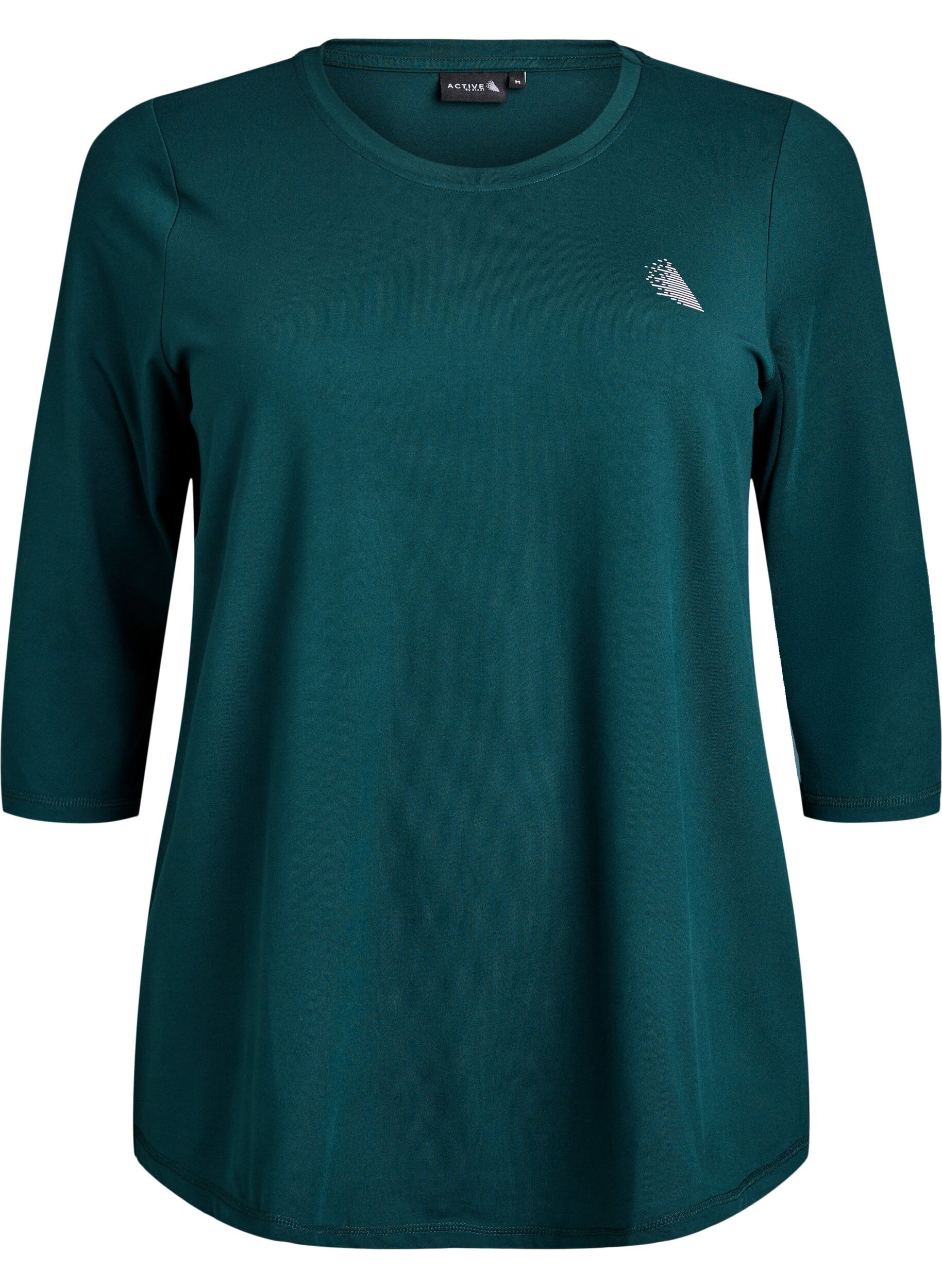 ZizzifashionWorkout top with 3/4 sleeves, Green, Packshot image number 0