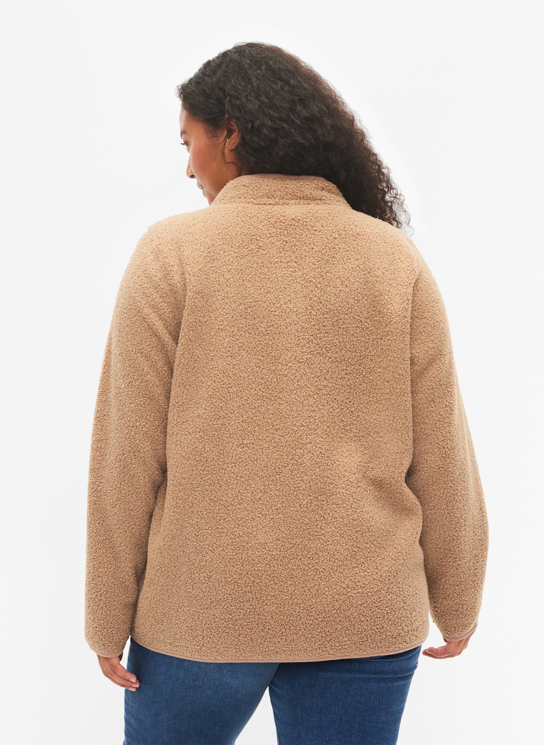 brown teddy cardigan