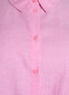 Short-sleeved shirt in linen and viscose, Pink, Packshot image number 2